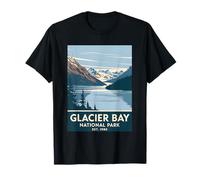 Glacier Bay National Park Vintage Camping Senderismo Hombres Mujeres Camiseta