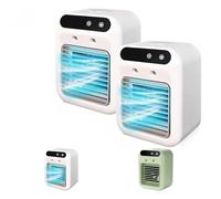 Glacier Breeze AC, 2025 New Glacier Breeze Portable Ac Unit, 30 Seconds Enjoy Rapid Cooling, Cooling Comfort, 500ml Water Tank, Lightweight for Office and Camping (2Pcs*White)