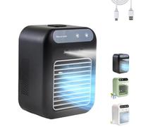 Glacier Breeze Ac, 2025 New Glacier Breeze Portable Air Conditioner Fan Instant Cooling, Ultra-Quiet, Evaporative Cooler Portable Ac, Stay Chilling Cool This Summer (Black)