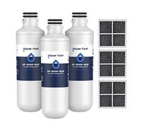 GLACIER FRESH LT1000PC ADQ747935 Filtro de agua y filtro de aire para refrigerador, repuesto para LG® LT1000P®/PC/PCS, LMXS28626S, LFXS26973S, MDJ64844601, ADQ74793501, ADQ74793502 y LT120F® (3)