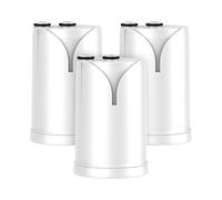 GLACIER FRESH ON TAP V (3x 600L) Cartucho de filtro de agua compatible con Brita On Tap Pro V-MF y V, filtro de carbón activado reduce 99% cloro, PFAS, microplásticos, metales y olores（3 unidades）