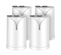 GLACIER FRESH On Tap V (600L-4uds) Cartucho de filtro de agua, compatible con Brita® On Tap V/Pro V-MF/HF, el filtro de carbón reduce el 99% de cloro, PFAS, microplásticos, metales y malos olores