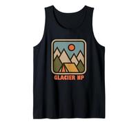 Glacier National Park in Canada Nature Tent Camping Vacation Camiseta sin Mangas