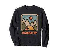 Glacier National Park in Canada Nature Tent Camping Vacation Sudadera