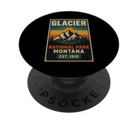 Glacier National Park Montana EST. 1910 PopSockets PopGrip Adhesivo