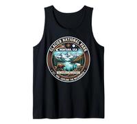 Glacier National Park Montana USA Explorar Wilderness Emblema Camiseta sin Mangas