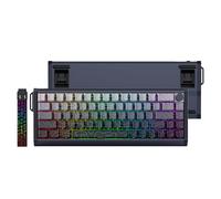 Glacier Skyloong GK68HE - Funda de aluminio, USB C desmontable con cable, intercambiable en caliente, perilla de volumen, teclas de impresión lateral, efecto Hall, teclado magnético (línea de contorno