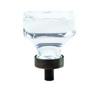 Glacio Perilla para gabinete de bronce aceitado/transparente de 1-3/8 pulg. (35 mm) de largo