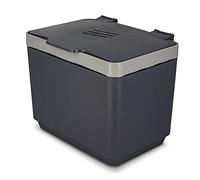 GLAD Contenedor de abono para Cocina, 1.5 galones, contenedor de plástico con Cesta Interior extraíble, Soporte de Almacenamiento de Bolsas y filtros de Bloqueo de Olor de Carbono, Color Gris