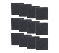 Glad Contenedores de carbón para filtros de carbón, Almohadillas de Repuesto de Carbono Que absorben olores para Cubo de compostaje de Cocina, Suministro de 2 años, Cuadrados de 2.56 Pulgadas, Negro,