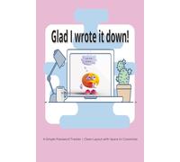 Glad I Wrote It Down: A Simple Password Tracker | Flexible Layout with Space to Customize