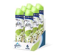 GLADE Ambientador Aerosol, Eliminación de Malos Olores, con Aceites Esenciales, Fragancia Bali 6 X 300ml