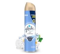 Glade Ambientador Aerosol Clean Linen, Combate Malos Olores, con Aceites Esenciales, 1 Aerosol