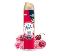 Glade Ambientador Aerosol Luscious Cherry & Peony, Combate Malos Olores, con Aceites Esenciales, 1 Aerosol