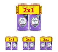 Glade Ambientador Automático Lavanda, con Aceites Esenciales, Dura Hasta 60 Días, 2 Recambios (Paquete de 4)