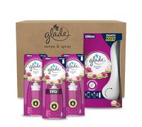 Glade Ambientador Autómatico Sense & Spray Relaxing Zen, con Sensor de Movimiento, Dura Hasta 180 Días, con Aceites Esenciales, Pack 1 Difusor + 3 Recambios