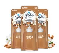 Glade Ambientador Autómatico Sense & Spray Sensual Sandalwood & Jasmine, con Sensor de Movimiento, Dura Hasta 180 Días, con Aceites Esenciales, Pack 3 Recambios