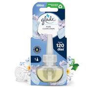 Glade® - Recambio para Ambientador Eléctrico Líquido con aceites esenciales, aroma Frescor de Ropa, hasta 120 días, Unidad