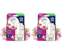 Glade Ambientador Eléctrico Líquido Regulable Relaxing Zen, Dura Hasta 120 Días, con Aceites Esenciales, 1 Difusor + 1 Recambio (Paquete de 2)