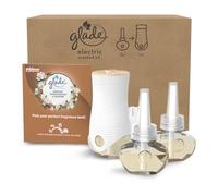 Glade Ambientador Eléctrico Líquido Regulable Sensual Sandalwood & Jasmine, Dura Hasta 240 Días, con Aceites Esenciales, Pack 1 Difusor + 2 Recambios