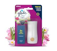 Glade Ambientador Touch & Fresh Relaxing Zen, Hasta 10 Veces Más Frescor, con Aceites Esenciales, 1 Difusor + 1 Recambio