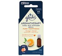 Glade Aromatherapy Cool Mist Diffuser Pure Happiness Stock para Difusor Eléctrico con Aroma Naranja y Flor Neroli, 17,4 ml, Aromaterapia