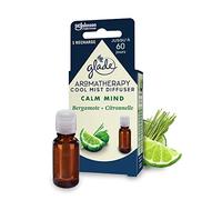Glade Aromatherapy - Recarga difusor de niebla perfumada, aceites esenciales, calm Mind, Bergamota y limón - 1 recarga