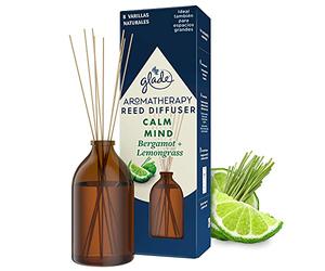 Glade Aromatherapy Varillas Fragancia Calm Mind, Líquido Con Aceites Esenciales, color Incoloro, 80 ml