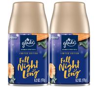 Glade Automatic Spray Refill Air Freshener for Home and Bathroom Fall Night Long 6.2 Oz 2 Count