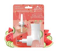 Glade Brise) - Ambientador eléctrico con aceite aromático, incluye 1 recambio, Stay Cool Watermelon, 1 unidad (20 ml)
