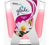 Glade Brise Décor - Vela aromática en vaso de cristal (70 g, hasta 39 horas de combustión)
