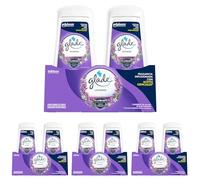 Glade® Gel Ambientador Absorbeolores de Larga duración para baños armarios y espacios pequeños, fragancia Lavanda aceites esenciales, 2 unidades (Paquete de 4)