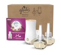 Glade Líquido eléctrico ambientador para ambientes con aceites esenciales, fragancia Relaxing Zen, 1 difusor y 3 recargas