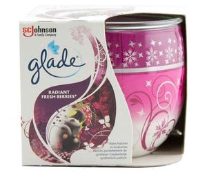 glade RADIANTES FRESCAS BAYAS Vela Aromática 1 x 120g con Aceites Esenciales