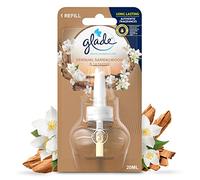 Glade Recambio de ambientador enchufable, ambientador eléctrico perfumado para habitación, sándalo y jazmín, 6 recambios (6 x 20 ml)
