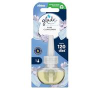 Glade® - Recambio para Ambientador Eléctrico Líquido con aceites esenciales, aroma Frescor de Ropa, hasta 120 días, Unidad