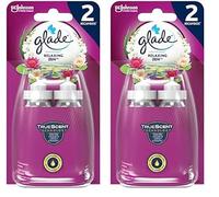Glade Recambios Para Ambientador Autómatico, con Aceites Esenciales, Hasta 4 Meses de Duración, Pack de 4 Recambios