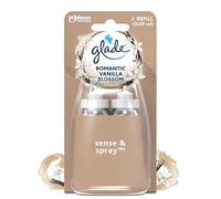 Glade Sense et Spray Duopack - Difusor de detección de movimiento - con aceites esenciales - hasta 4 meses de fragancia - Romantic Vanilla Blossom - 2 recambios