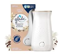 Glade Sense & Spray Difusor con Detección de Movimiento Infundido con Aceites Esenciales, Hasta 2 meses de Fragancia, Romántico Vanilla Blossom, 1 Difusor + 1 Recarga