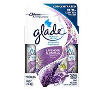 Glade Sense & Spray Recambio de ambientador automático, lavanda y vainilla, 2 unidades, 0.86 oz