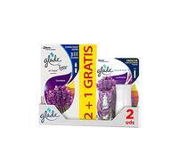 Glade Un Toque de Ambientador Fragancia Lavanda y Aloe. Elimina los malos olores, Hasta 10 veces más frescor - 1 Disfusor + 3 Recambios de 10 ml (el paquete puede variar)