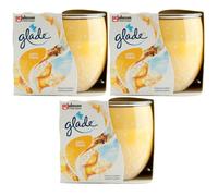 Glade Vela Perfumada Anti Tabac 3 X 120g Con Folio Decorativo Quema : Aprox. 30h