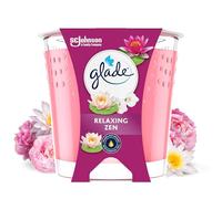 Glade Vela Perfumada, Fragancia Relaxing Zen, Infusionada con Aceites Esenciales, Vegana, Aroma de 30 Horas, 1 Vela