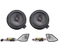 Gladen ONE-T6.1 Apariencia cajas de altavoces compatibles con VW T6.1 puertas delanteras Plug n Play Sistema de sonido