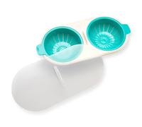 GLADFRESIT Olla de huevos para microondas, multifuncional, para uso doméstico, molde de huevos escalfados para huevos de desayuno, horno microondas, preparación rápida de suplementos al vapor