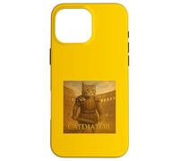 Gladiador de Gatos Épicos en la Arena Romana - Parodia Guerrero Vintage Carcasa para iPhone 16 Pro Max