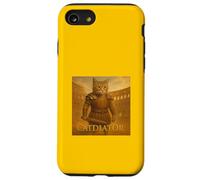 Gladiador de Gatos Épicos en la Arena Romana - Parodia Guerrero Vintage Carcasa para iPhone SE (2020) / 7 / 8