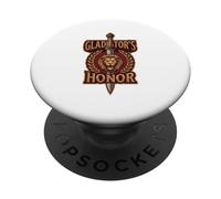 Gladiadores Honran Gladius Romano Espada León Antigua Roma SPQR PopSockets PopGrip Adhesivo