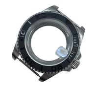 Gladiaond 1 caja de reloj yate acero inoxidable 316 40 mm con cristal zafiro, bisel 120 RPM, anillo inserción cerámica, tapa trasera exposición(Cyclops Glass 3)