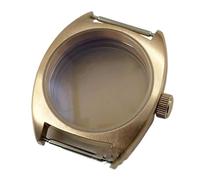 Gladiaond Caja de reloj 36 mm con cristal zafiro doble cúpula, compatible NH34, NH35, NH36, NH38, ETA2824, PT5000, corona pequeña(Rose Solid Back B,Case NH35 NH36)